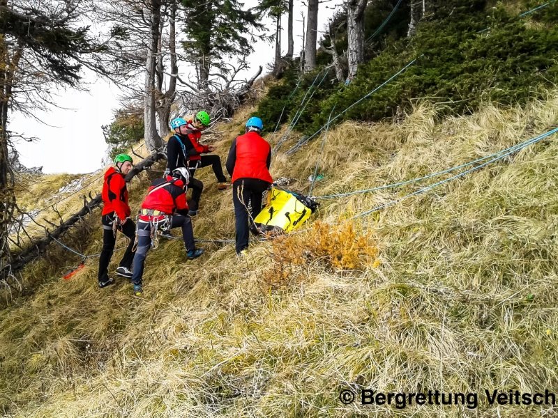 Dyneema-Bergesystem Übung 2018
